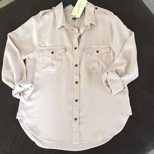 Universal Thread long sleeve blush pink button up